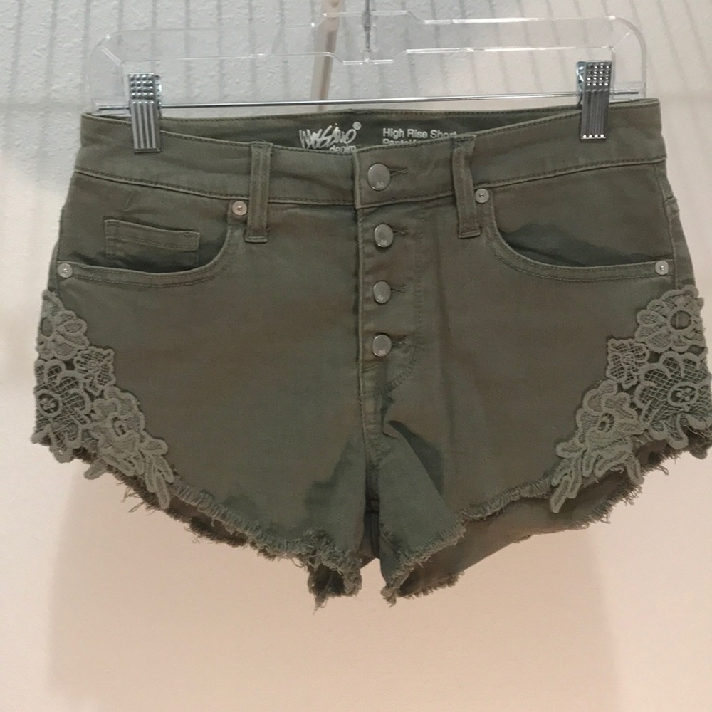 High rise shorts